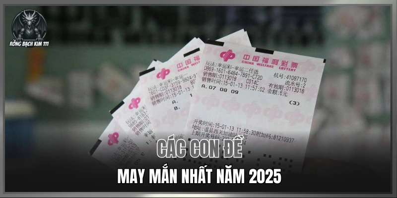 Các con đề may mắn nhất năm 2025